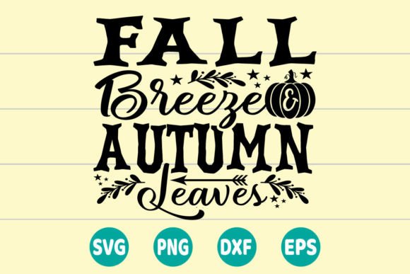 Fall Breeze Autumn Leaves SVG