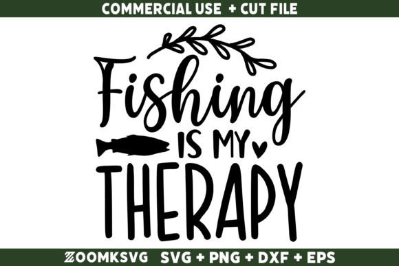 Fishing is My Therapy SVG