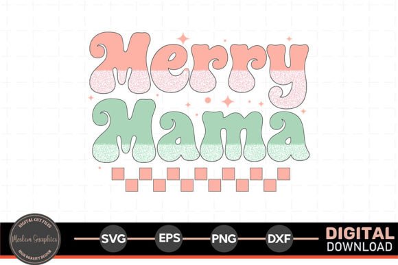 Merry Mama: A Retro Christmas SVG Design Review