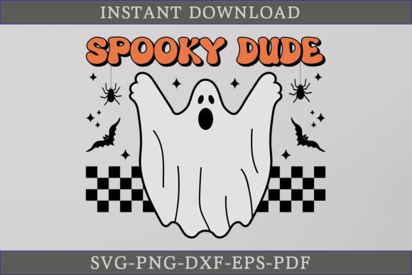Spooky Dude Halloween Retro SVG T-shirt