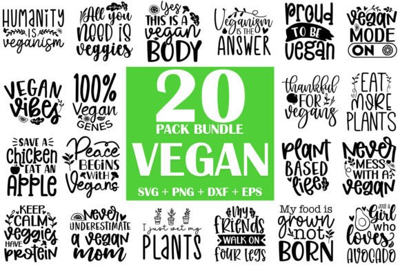 Vegan SVG Bundle Plant SVG Bundle